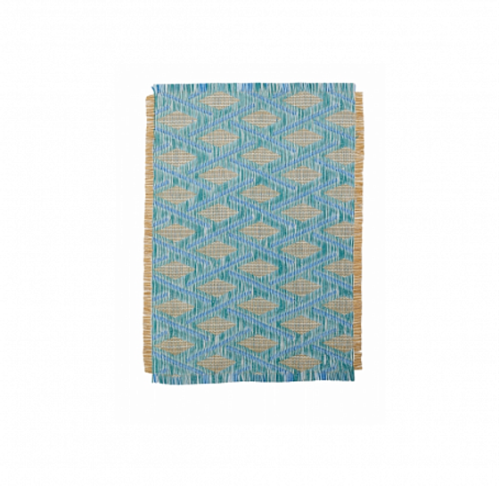 Сервировочная салфетка плетеная ETHNOSTYLE, голубая