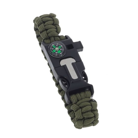 Набор из 7-ми предм: 2 фляжки 210/120 мл, ручка, фонарь, компас, открывалка, складной н-р,  Д18 Ш23,