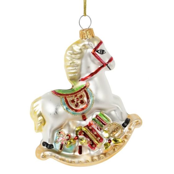 Украшение новогоднее &quot;Лошадка-качалка&quot;, L9 W3 H11 см