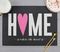 !09 Салфетка (набор 2 штуки) под горячее "HOME" 30/40 см. цвет черный