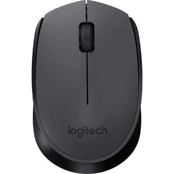 Мышь Logitech M170 серый/черный оптическая (1000dpi) беспроводная USB для ноутбука (2but)