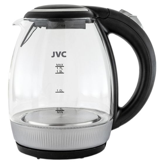 Чайник электрический JVC JK-KE1516 1,7л 2200Вт черный/серебристый