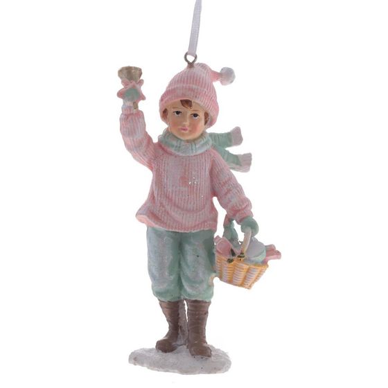 Изделие декоративное подвесное "Девочка/Мальчик", L6 W4 H13 см, 3в.