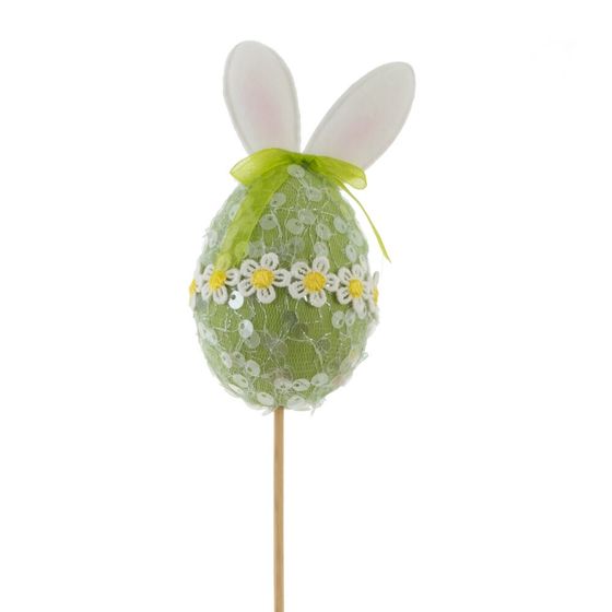 Изделие декоративное (вставка) "Яйцо" (блок 12шт) (6*6*11), L6 W6 H35 см, 3в.