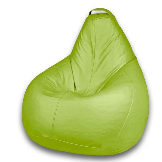 Кресло-мешок «Груша» Позитив Кольт, размер L, диаметр 80 см, высота 100 см, искусственная кожа, цвет зелёный