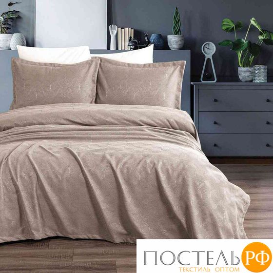 S0412/02 Покрывало EFOR Pique Bedspread BELKIS (240*260) с наволочками бежевый BEJ