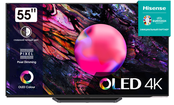 Телевизор OLED 55&quot; Hisense 55A85K Smart TV угольно-серый 4K Ultra HD