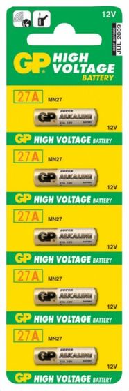 Батарейка GP Super Alkaline 27A MN27 блистер (5шт)