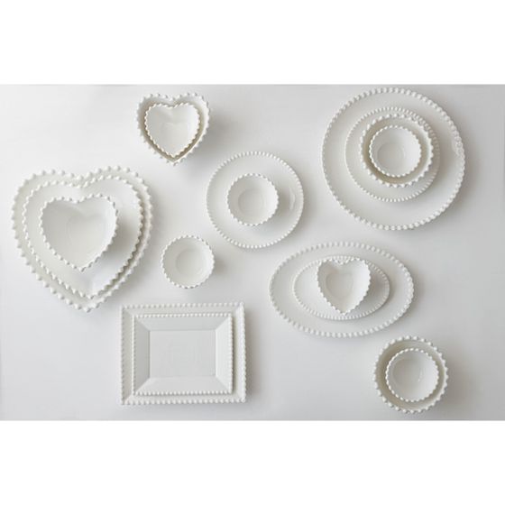 !09 Блюдо фарфоровое овальное «Лакомка», 30×20×1.5 см, белое