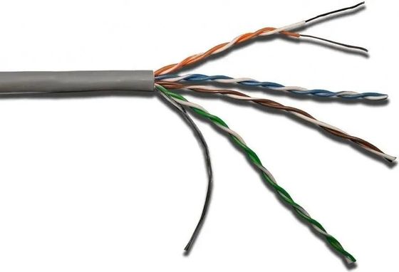 Витая пара Lanmaster LAN-5EUTP-PT-LSZH-GY кат.5E U/UTP 4X2X24AWG LSZH внутренний 305м серый
