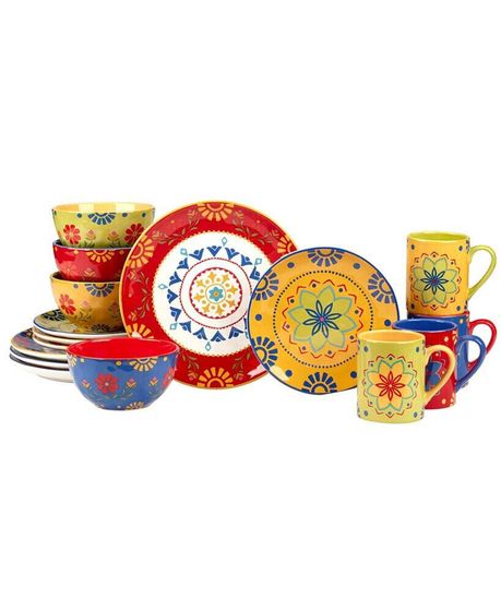 Spice Love 16Pc Dinnerware Set, Service for 4