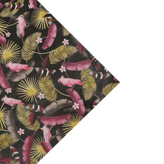 !Бумага упаковочная 2 листа глянцевая двусторонняя «Тропики», 70 × 100 см