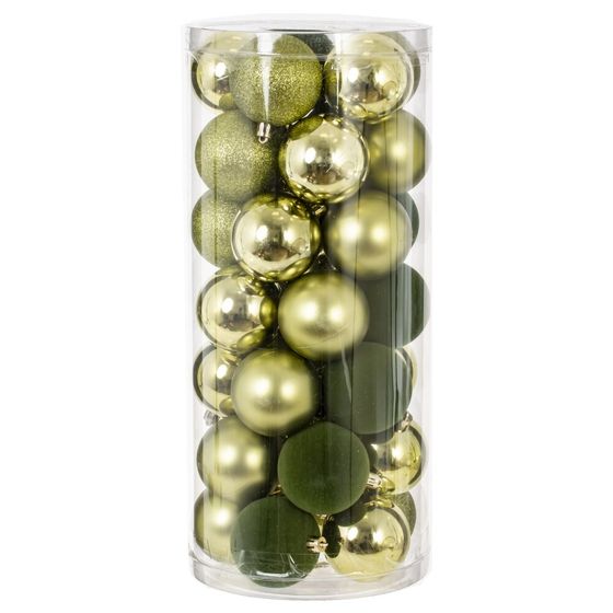 Набор из 35шт Украшение новогоднее "Шар", D 6 см, L16 W16 H36 см