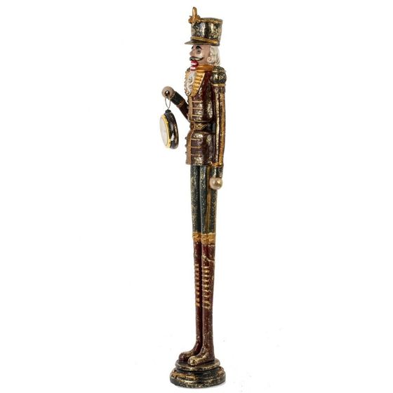 Фигурка декоративная &quot;Щелкунчик&quot; с часами (LR44x1), L13 W10 H65 см