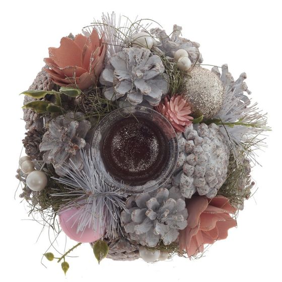 Подсвечник &quot;Новогодняя композиция&quot;, L18 W18 H9 см