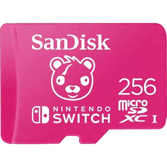 Карта памяти microSDXC 256GB SanDisk Class 10 UHS-I A1 C10 V30 U3 for Nintendo Switch (SDSQXAO-256G-GN6ZG)