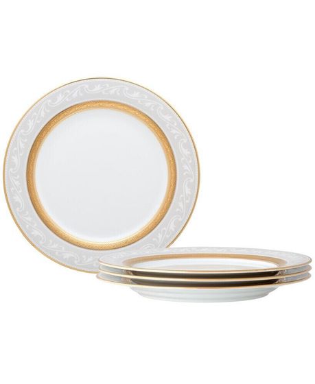 Crestwood Gold Set of 4 Accent Plates, Service For 4