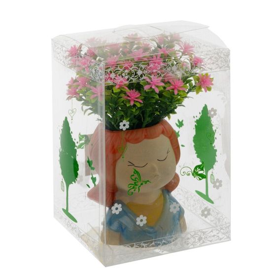 Цветочная композиция, L12 W12 H17,5 см, 4в.