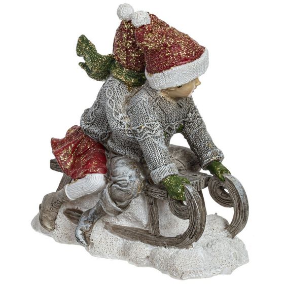 Фигурка декоративная &quot;Девочка/Мальчик&quot;, L13,5 W7,5 H14,5 см