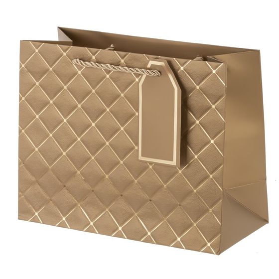 Пакет подарочный (бумага 210г/м2, блок 12шт), L23 W10 H18 см, 5в.