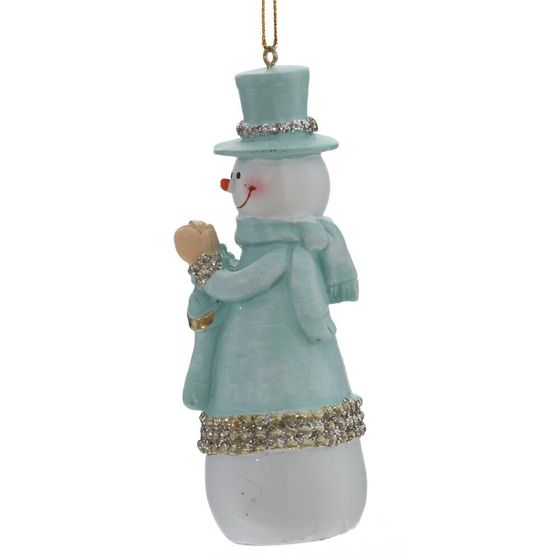 Фигурка декоративная подвесная &quot;Снеговик&quot;, L4 W4 H11,5 см, 2в.