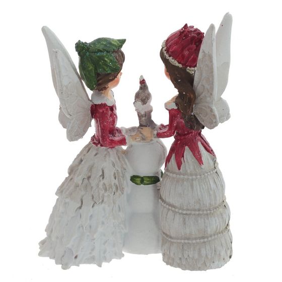 Фигурка декоративная &quot;Феи и снеговик&quot;, L8 W3,5 H10 см