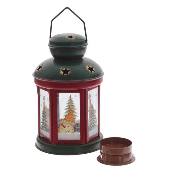 Подсвечник "Фонарь",L10 W10 H15 см, 1 штука, дизайн микс