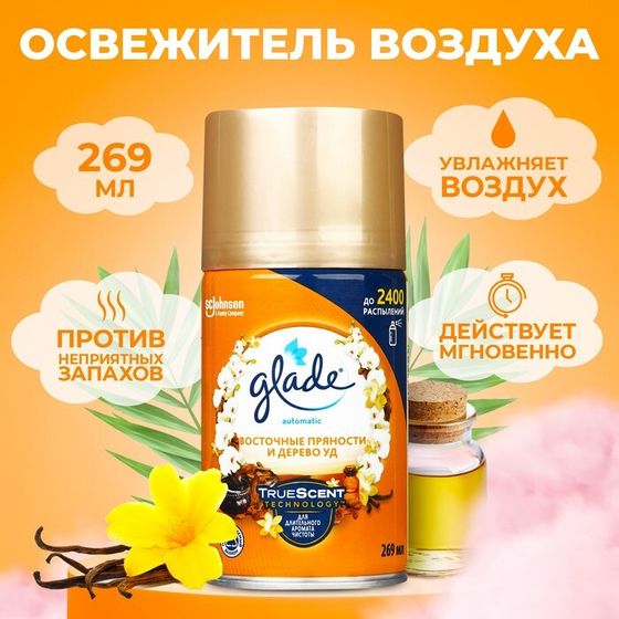 Glade Automatic сменный блок &quot;Восточные пряности и дерево уд&quot;, 269 мл