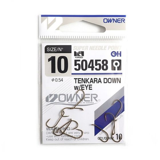 Крючок OWNER Tenkara Down weye brown №10, 10шт.