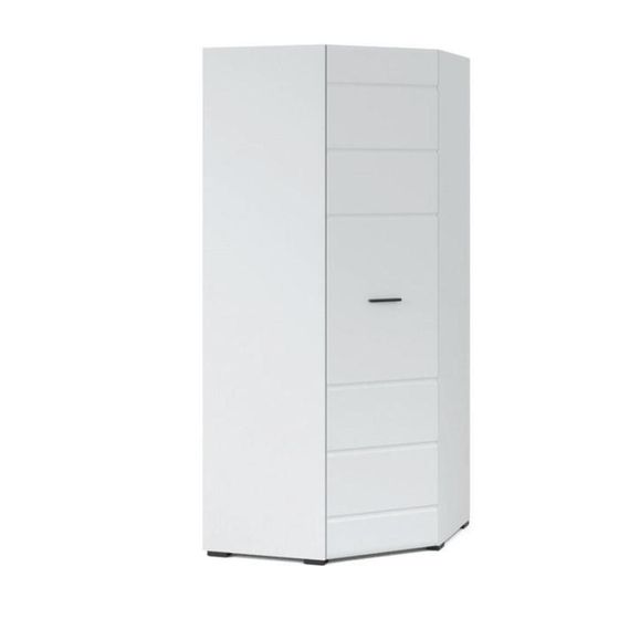 Шкаф угловой «Йорк», 890 × 890 × 2050 мм, цвет белый / белый глянец