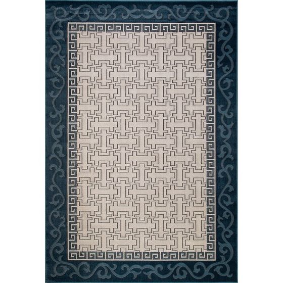 Ковёр прямоугольный Merinos Serenity, размер 80x140 см, цвет cream-blue