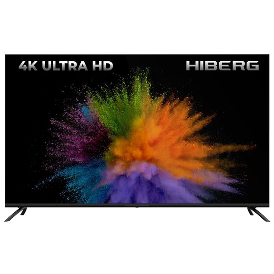 Телевизор LED 50&quot; Hiberg 50Y UHD-R черный SmartTV безрамочный