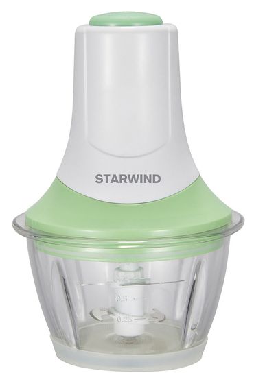 Измельчитель Starwind SCG2011 1л 300Вт белый/бирюзовый