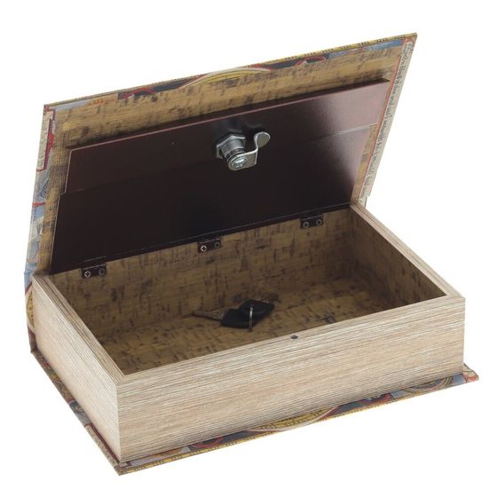 Шкатулка-книга с замком, Д18 Ш7 В27 см