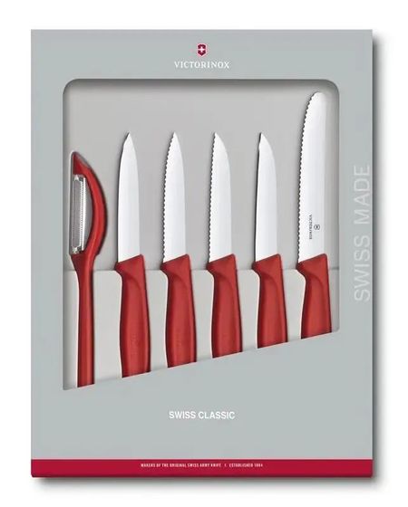 Набор ножей Victorinox Swiss Classic Paring (6.7111.6G) 6предм. красный