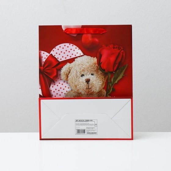 !09 Пакет (набор 4 штуки) подарочный ламинированный, 26 x 32 x 12 см.