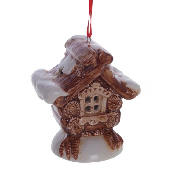 Украшение новогоднее &quot;Избушка&quot; с подсветкой , L7 W5 H8 см, (2хLR44), 3в.