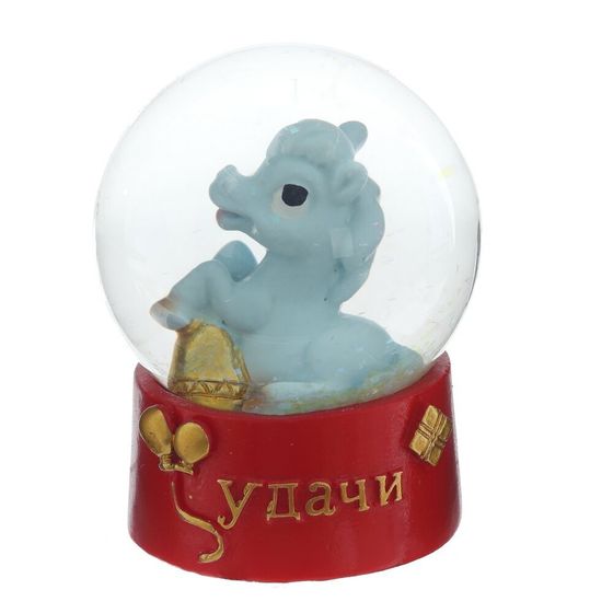 Фигурка декор в стекл шаре &quot;Лошадка&quot;, L6 W6 H8 см, 2в.