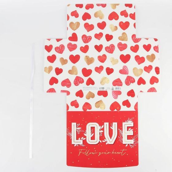 !Коробка складная подарочная LOVE, 31 × 24,5 × 9 см