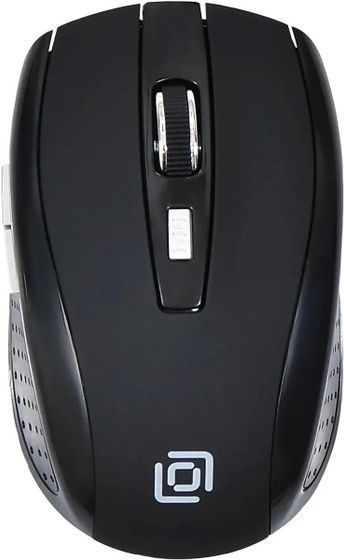 Мышь Oklick 455MW черный оптическая беспров. (1600dpi) (945818)