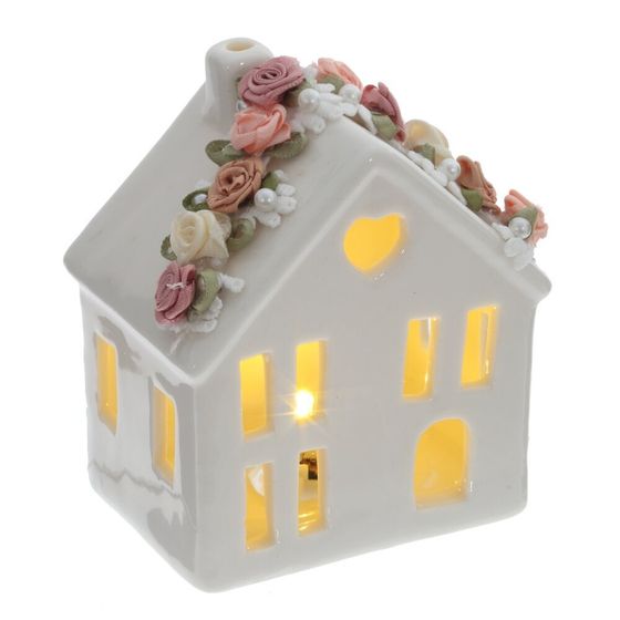 Фигурка декоративная  &quot;Дом&quot; (подсветка, 3xLR44 н/п), L8,5 W6,5 H10 см