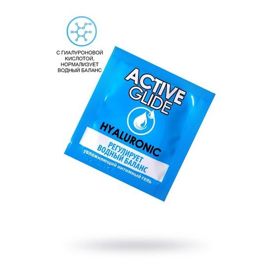 Увлажняющий интимный гель Active Glide Hyaluronic, 3 г, 20 шт