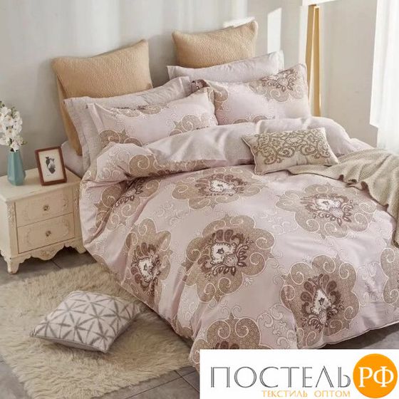 BB 1661S DOUBLE_7 28P Постельное бельё Комплект Примавера сатин (пвх) Коричневый