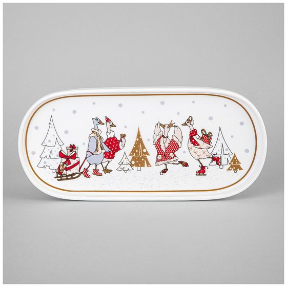 БЛЮДО ОВАЛЬНОЕ LEFARD &quot;FAMILY CHRISTMAS&quot; 25,5 СМ (КОР=24ШТ.)