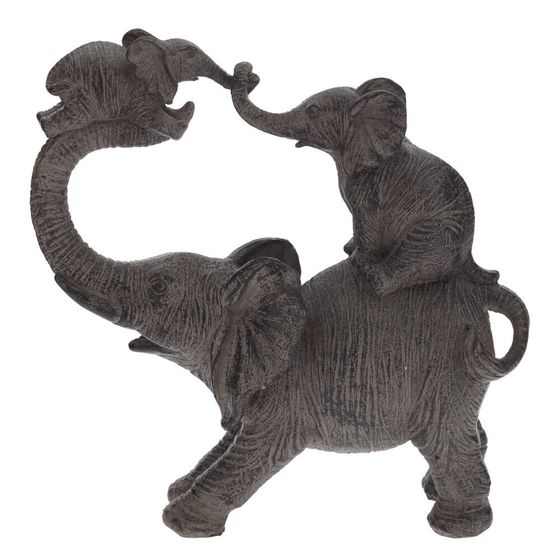 Фигурка декоративная "Слоны", Д20,5 Ш8,5 В20,5 см