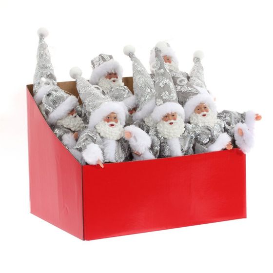 Дед Мороз, L12 W4 H24 см (без колпака Н17 см), 2в.