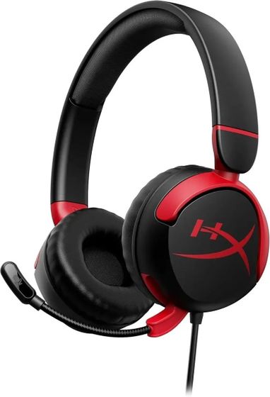 Гарнитура накладная HyperX Cloud Mini проводные черный/красный (7G8F4AA)