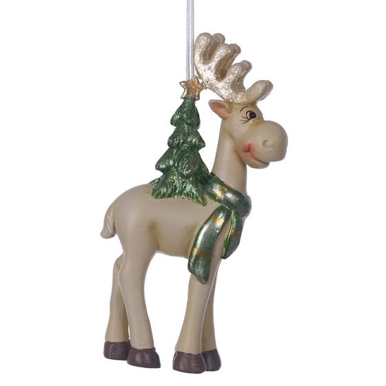 Фигурка декоративная подвесная &quot;Олень&quot;,  L5,5 W2,5 H11 см, 2в.