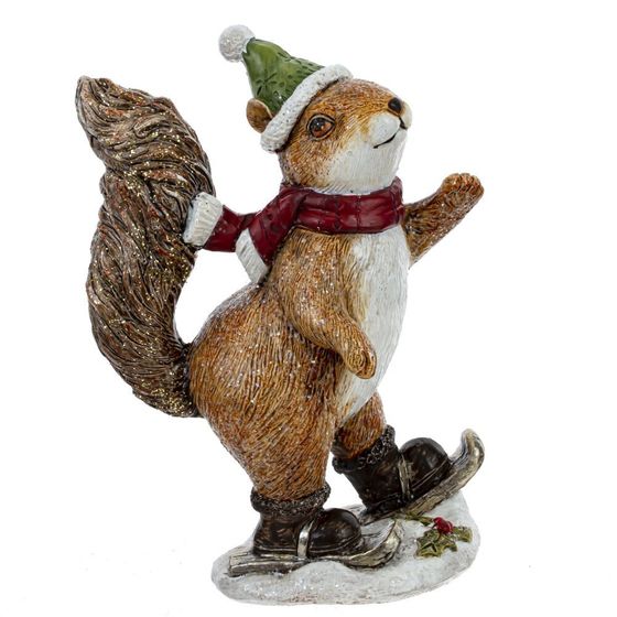 Фигурка декоративная &quot;Белочка&quot;, L10 W7 H15 см, 2в.