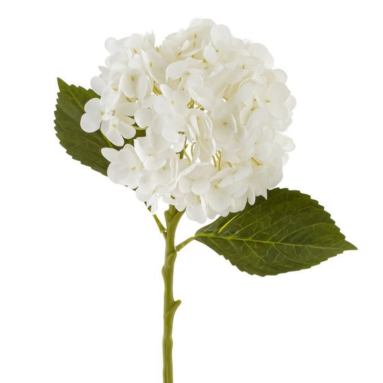 Цветок искусственный "Гортензия" (Real Touch), L21 W17 H48 см